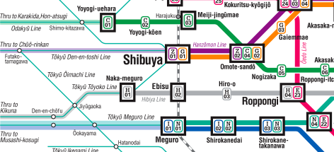 tokyo metro map precis